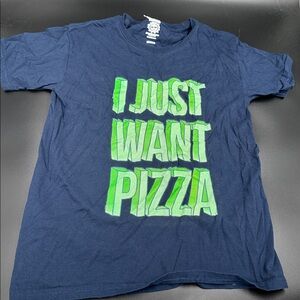 Fifth Sun Navy Blue T-Shirt with Green Text